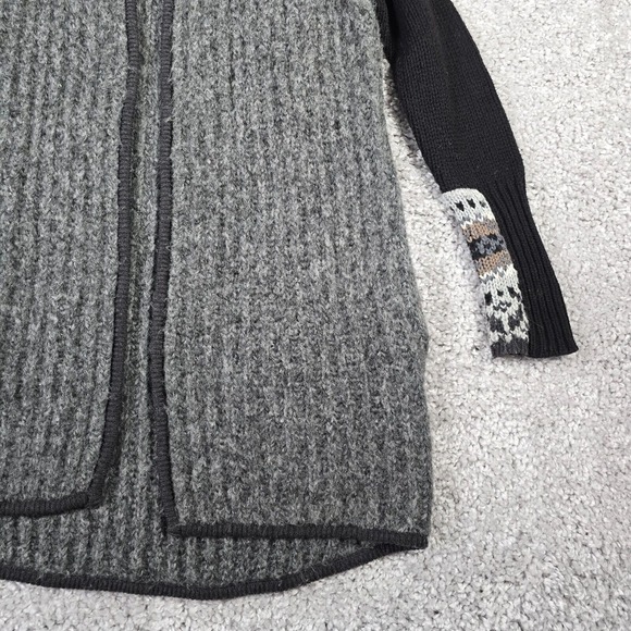 Smartwool Chup Cardigan Womens XS Gray Black Open Front Pockets Sweater - Picture 2 of 14